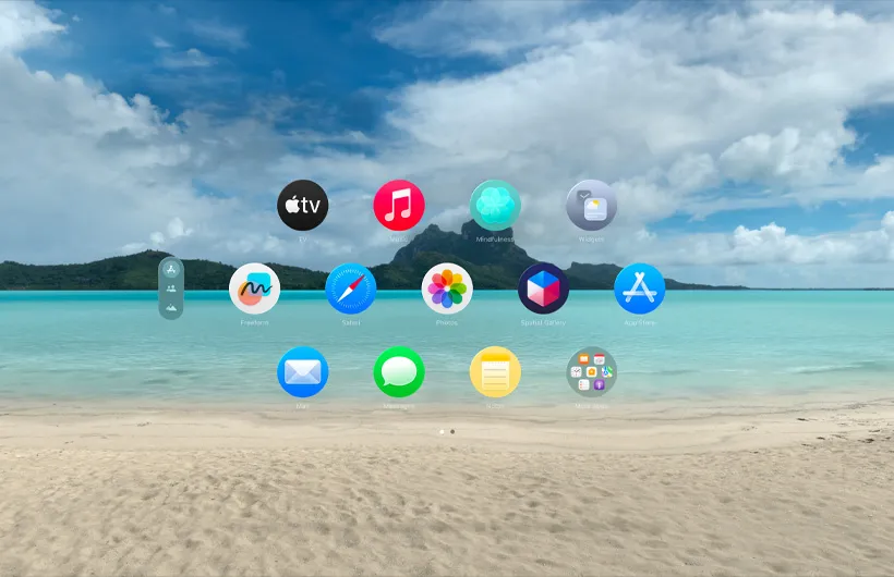 Bora Bora Environment in visionOS