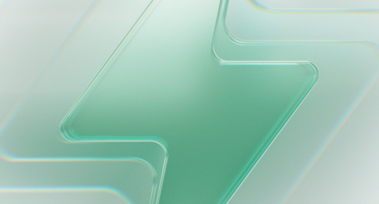 Символ блискавки на зеленому фоні