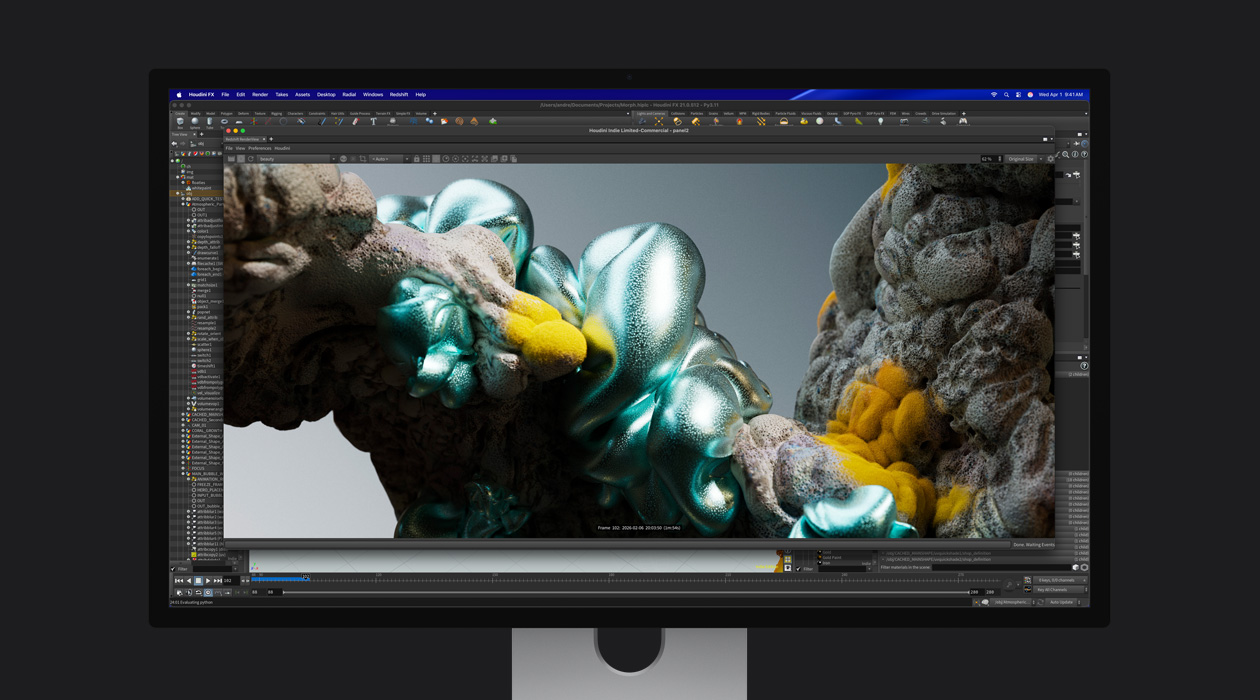 Fenêtre d’un logiciel montrant des monstres aux couleurs vives