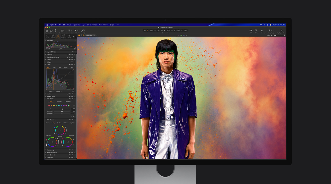 Fichier d’image avec plusieurs options d’affichage dans la barre de navigation de gauche